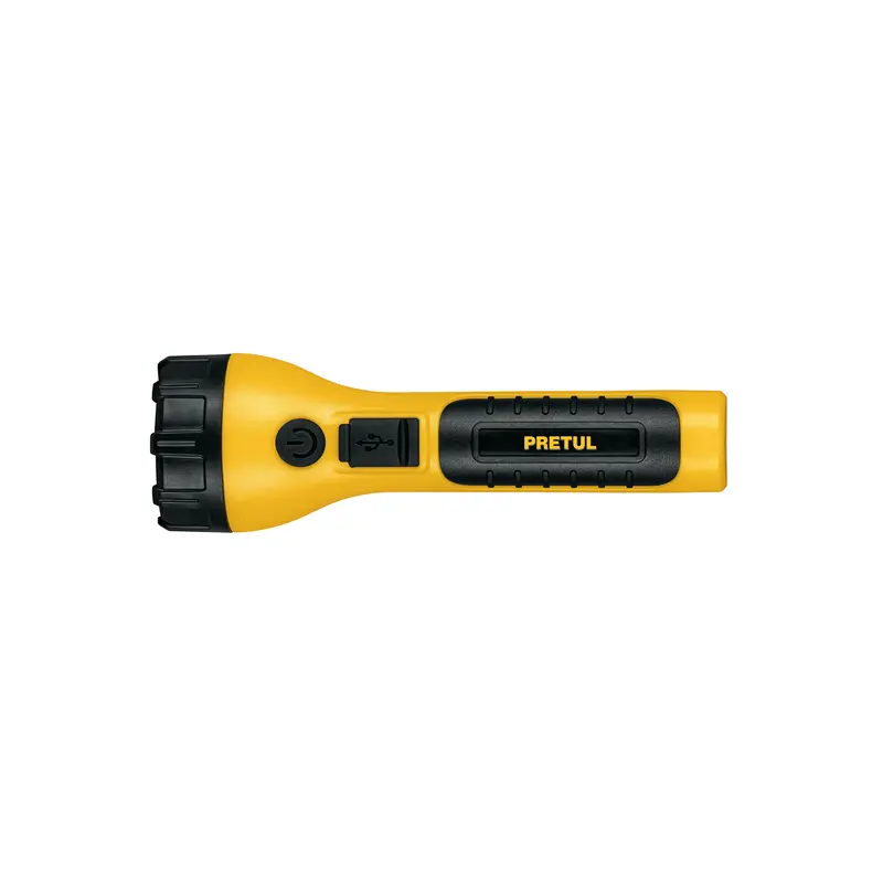 LINTERNA PLÁSTICA RECARGABLE DE LED 120 lúmenes 26101 Pretel