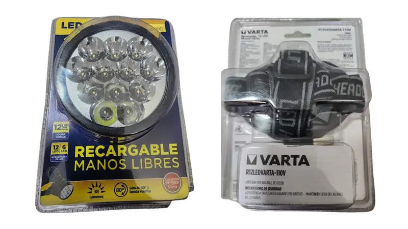 LINTERNA VARTA MANOS LIBRES RECARGABLE