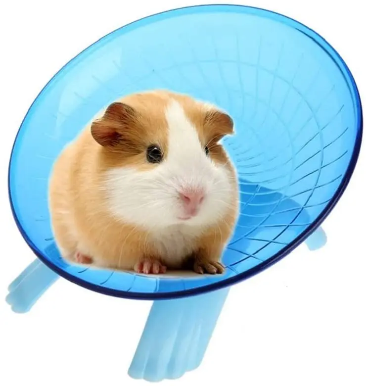 Litewood Hamster Flying Saucer rueda de ejercicio silenciosa jogging Running Spinner juguete para animales pequeños Chinchilla Gerbil rata Guinea Pig ratones ardilla
