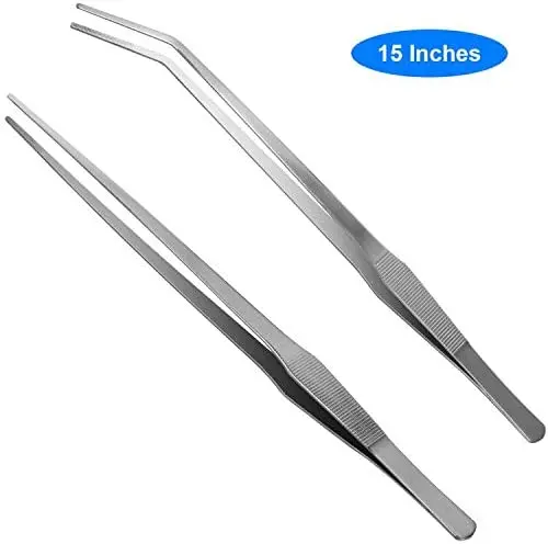 Liveek - Kit de herramientas para acuario 4 en 1, antióxido, herramienta de acuarela de acero inoxidable, pinzas negras, tijeras, espátula para acuario
