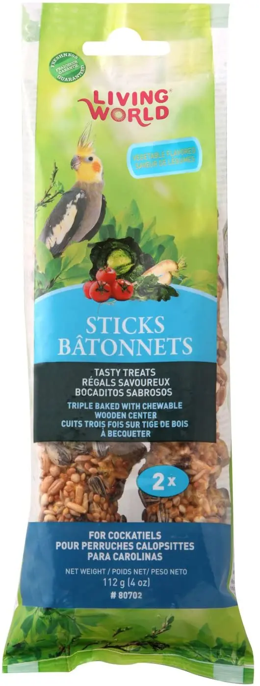 Living world Cockatiel Veggie Treat de incienso, 4-Ounce