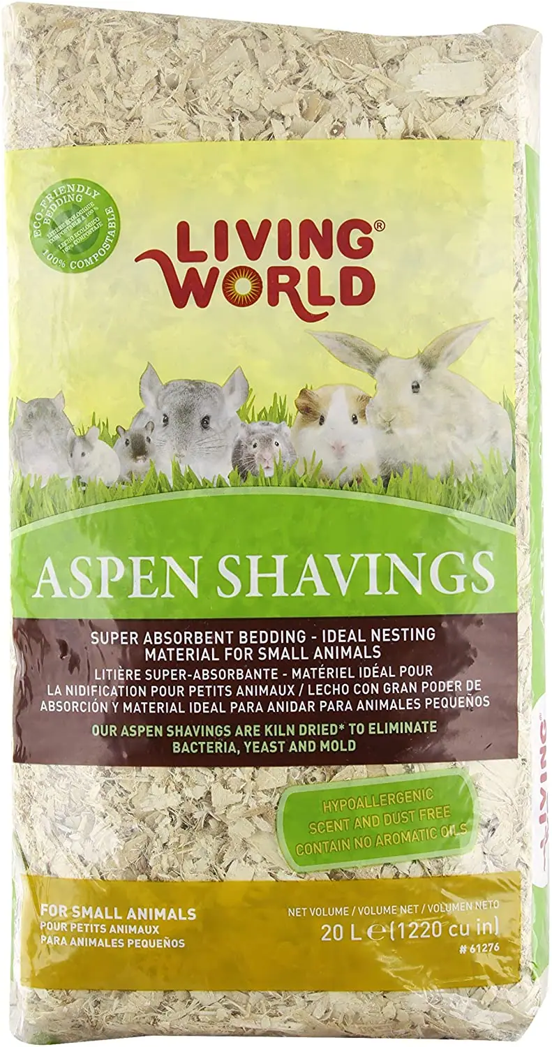 Living World virutas de madera de Aspen, 1220 pulgadas cúbicas., Versión original.