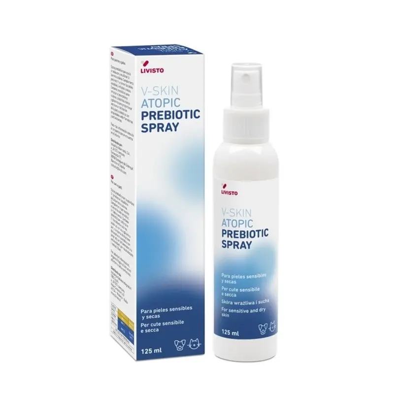 Livisto V-Skin Atopic Spray Prebiótico para perro y gato 1