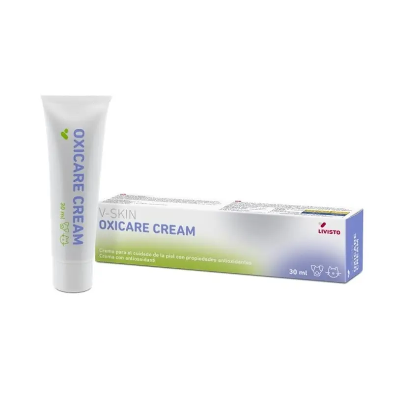 Livisto V-Skin Oxicare Crema para perro y gato 30 ml
