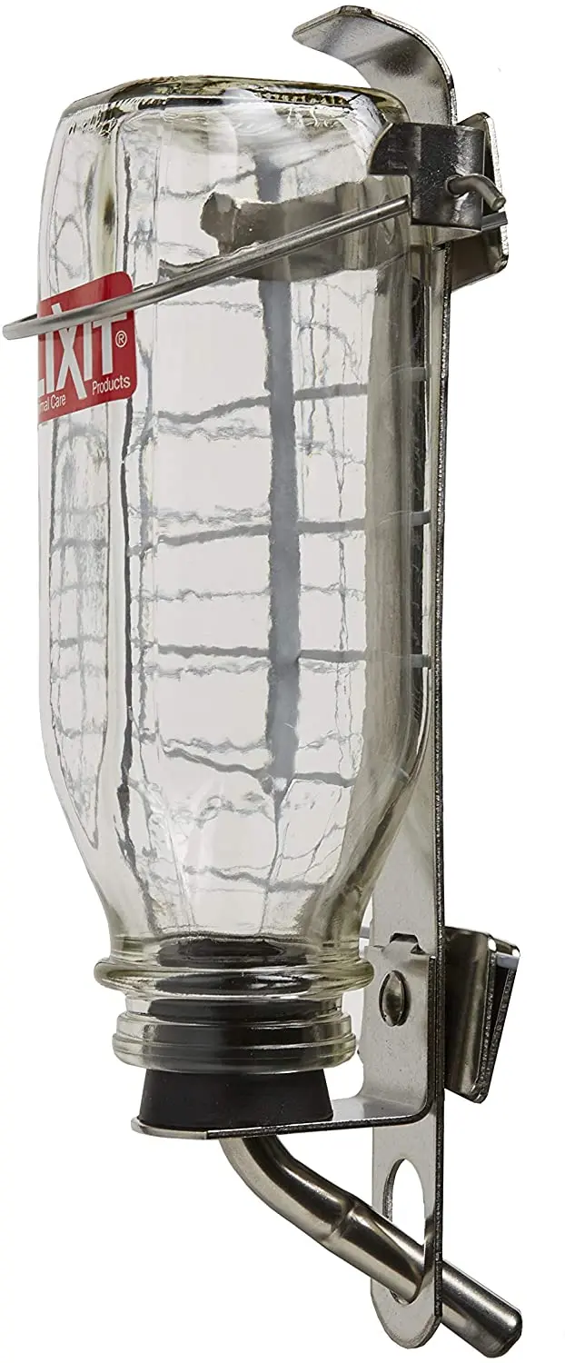 Lixit Glass Tube Water Bottle Medium Tube for Birds, Dogs, and Small Pets