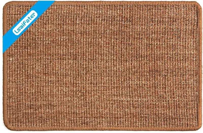 LsaiFater - Alfombra rascadora para gatos, sisal natural, protege alfombras y sofás