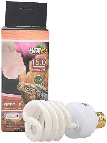Lucky Herp 15.0 UVB Intense Fluorescent Terrarium Lamp,Compact Bulb