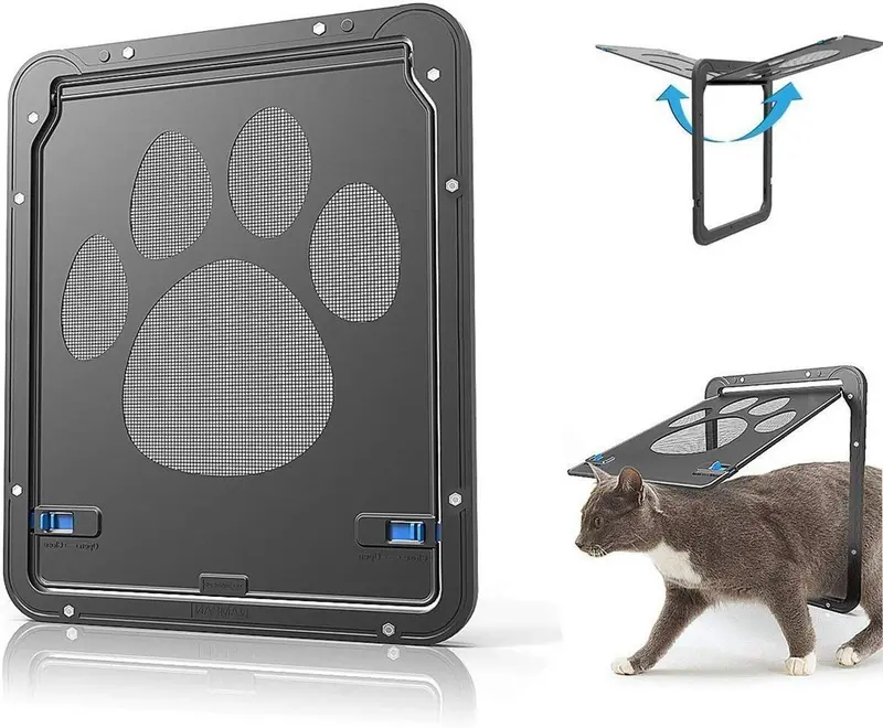 LUYA Pet Pet Screen Door - Pet Window Screen Dog - Quiet Damping and Quickly Return for Dogs and Cats