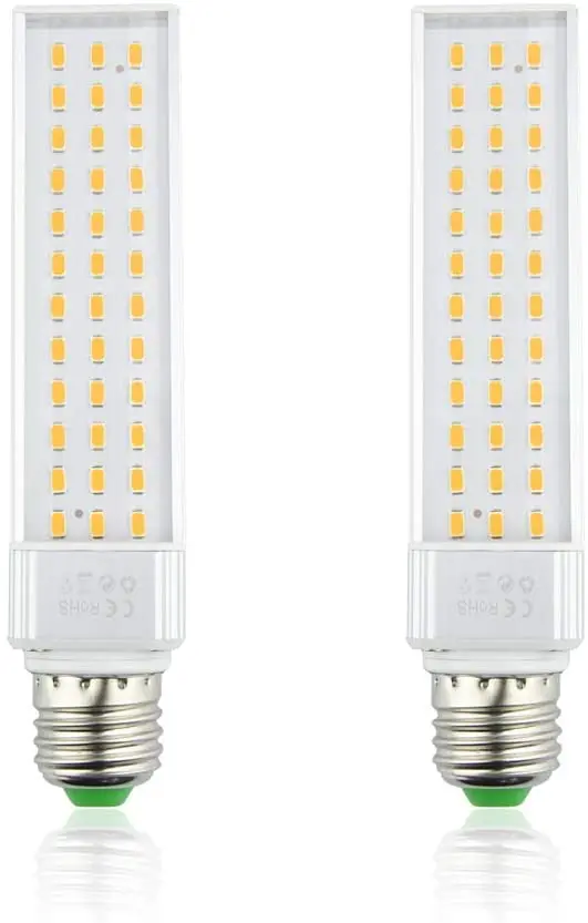 Luz LED para acuario de 13 W, casquillo E26, base de tornillo medio PLC giratoria