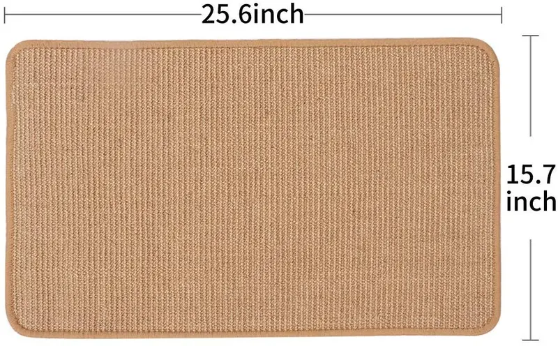 M&MKPET - Alfombrilla rascadora de sisal natural para gatos, para moler garras y proteger muebles