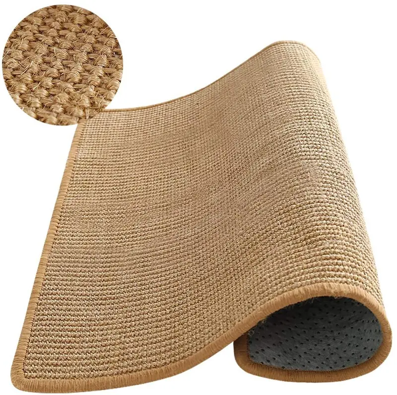 M&MKPET - Alfombrilla rascadora natural para gatos y gatitos, para moler garras y proteger muebles (23,6 pulgadas)