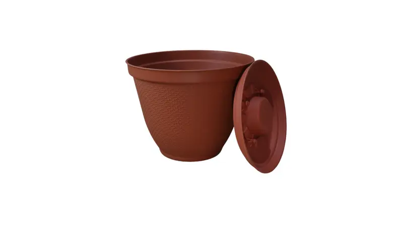 MACETA RAFIA 25 CM + PLATO