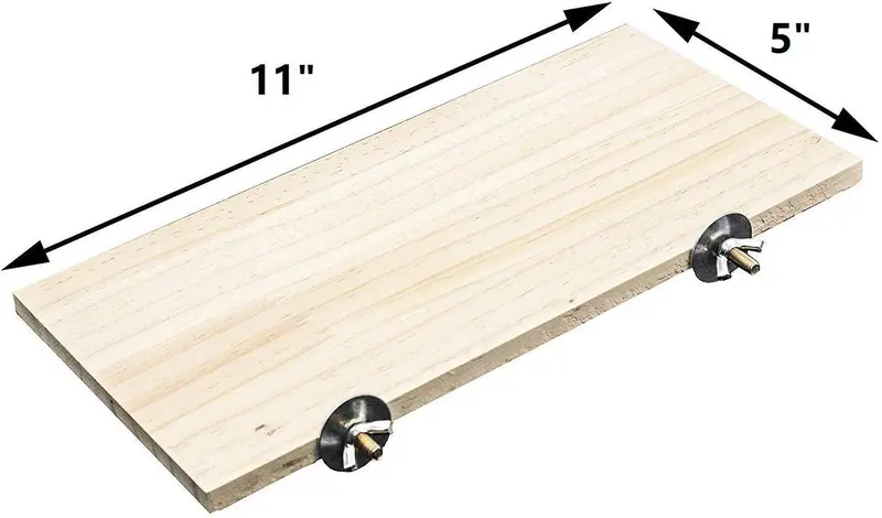 Madera Natural Soporte Plataforma 6" "x12 para hamster ratones Chinchilla Ardilla, animales pequeños Habitat Toy HM-10
