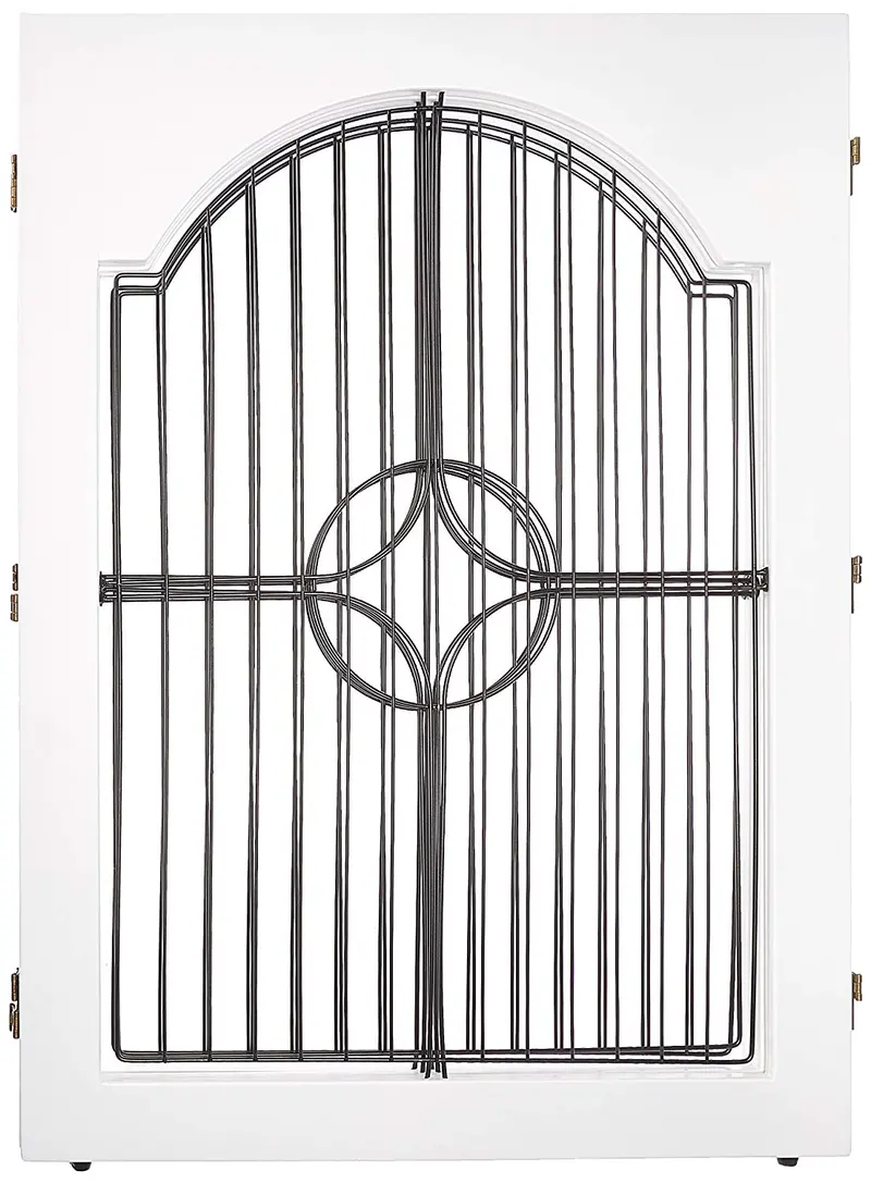Majestic Pet universal Free Standing Pet Gate, Mancha color cereza