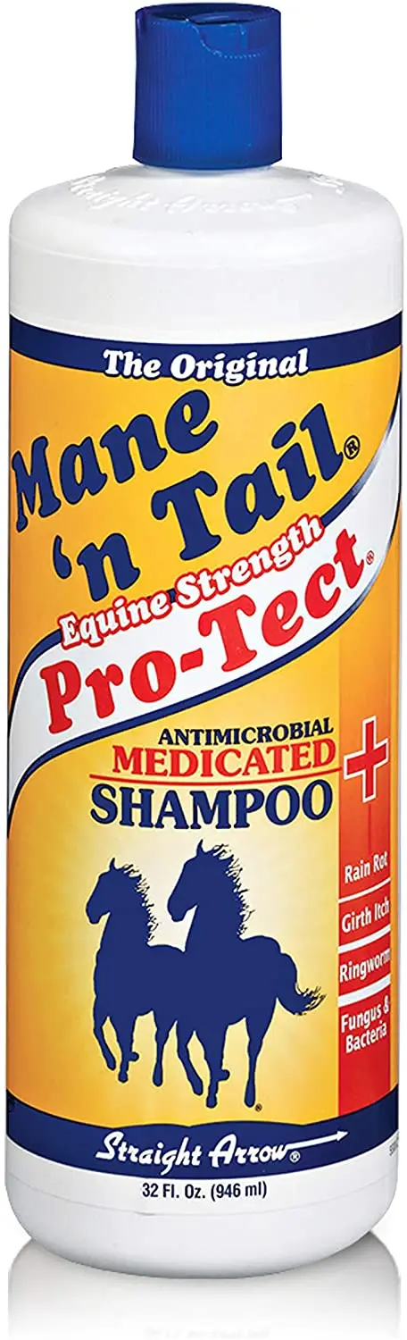 Mane 'n Tail Pro-Tect Champú veterinario de fuerza mediada, 32 onzas