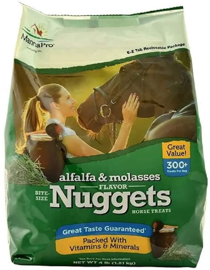 Manna Pro Alfalfa/Molasses - Boquillas de mordida de tamaño grande (4 libras)
