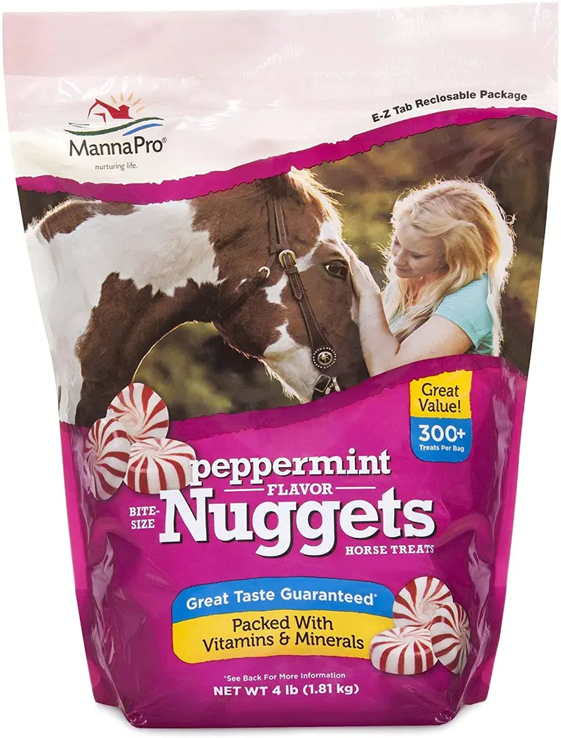 Manna Pro mordida tamaño Nuggets Horse Treats – 4 lb