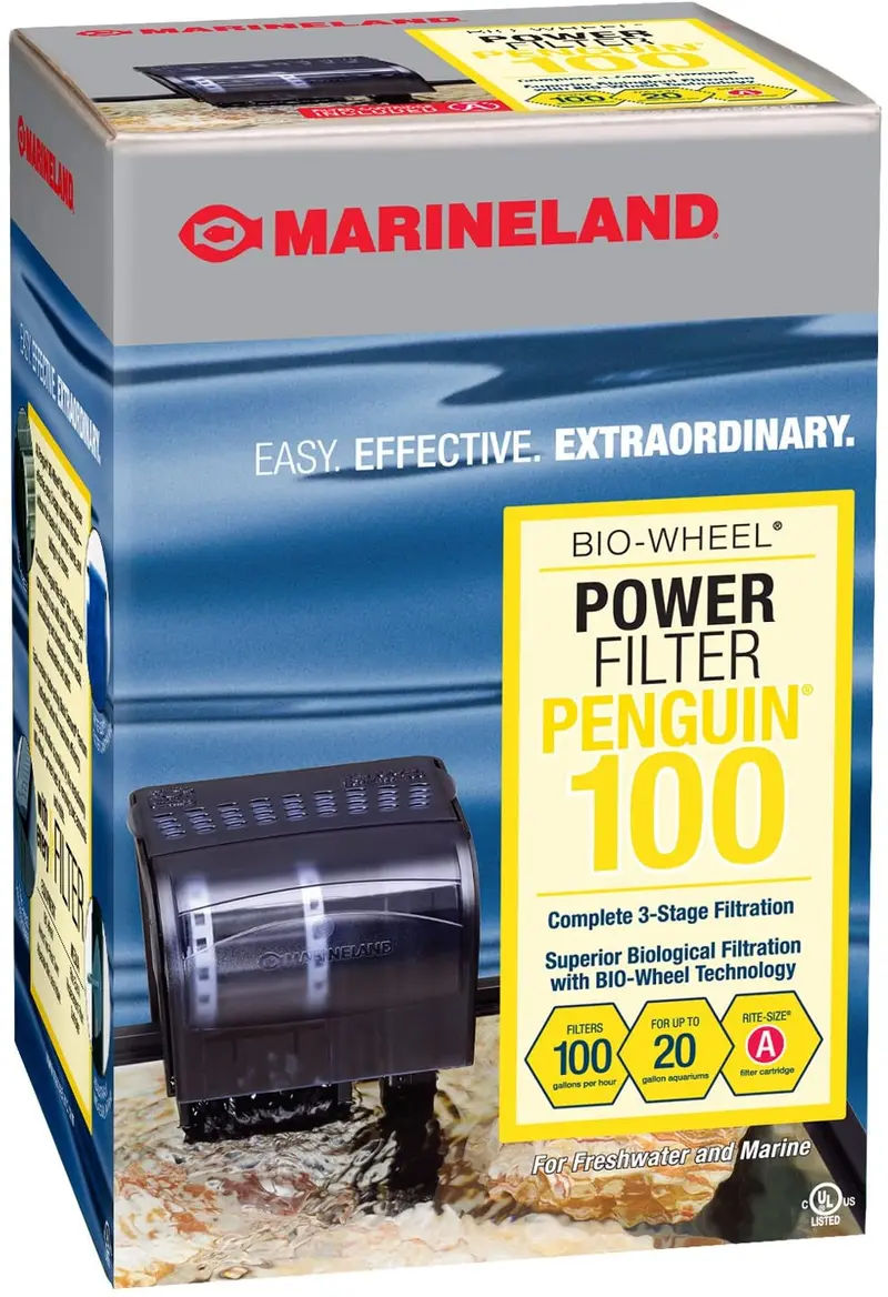 MarineLand Penguin 100 GPH BIO-Wheel Power Filter