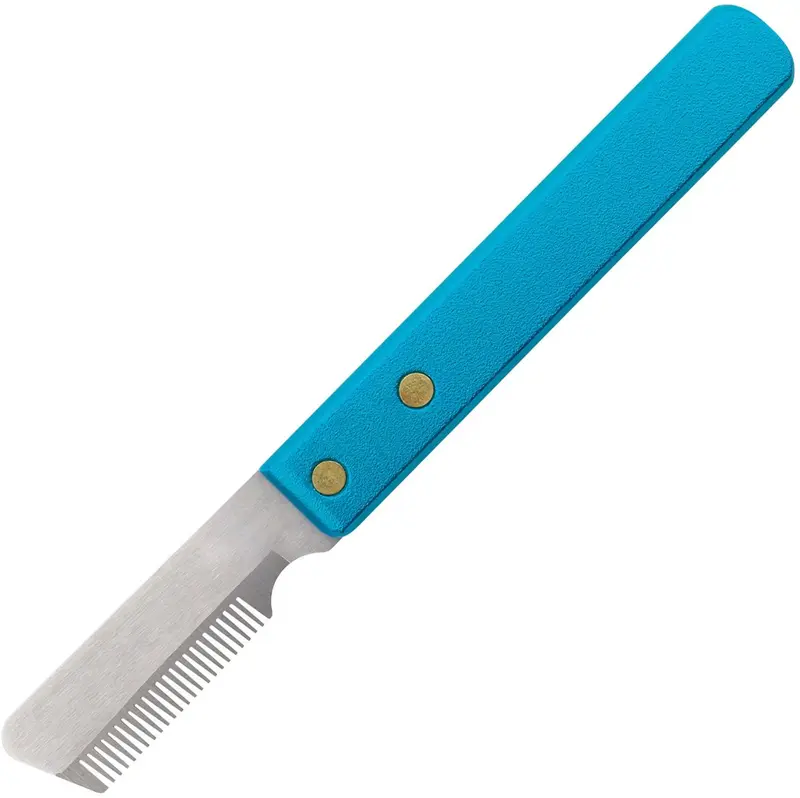 Master Grooming Herramientas 6 – 3/4-Inch Acero Inoxidable Pet Stripper knive, Fine, gris