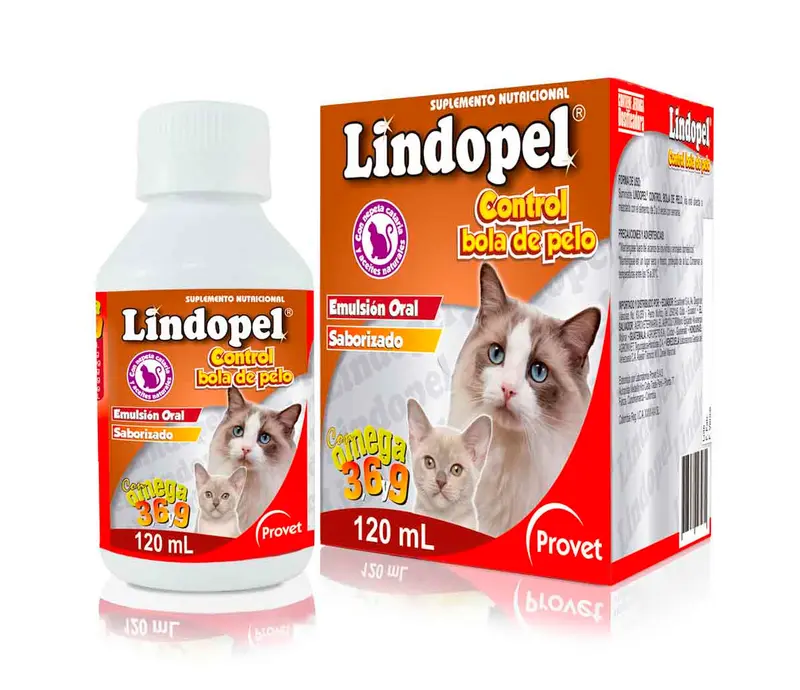Medicamento Gato Lindopel Control Bola De Pelo X 120 Ml