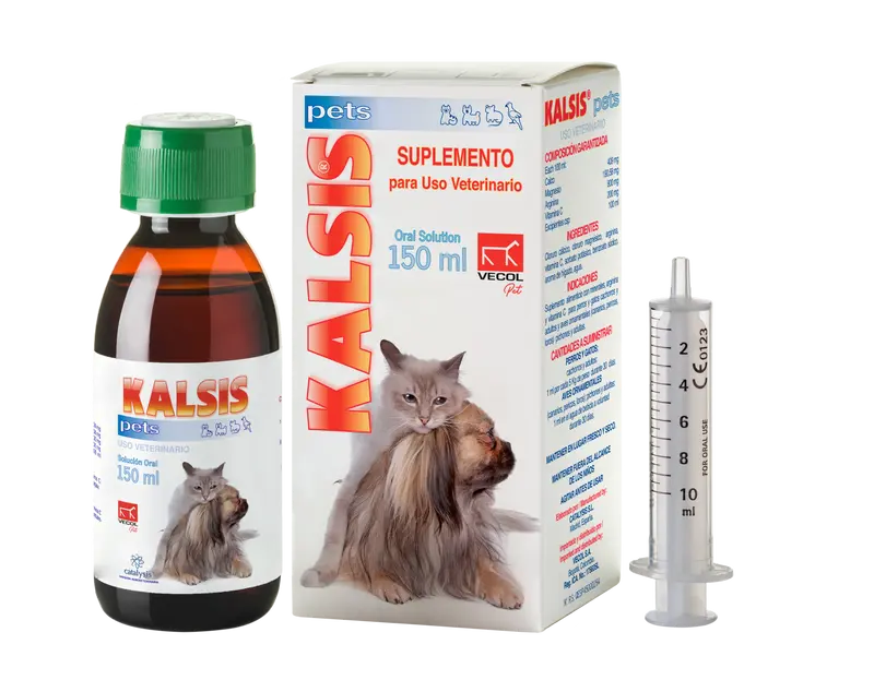 Medicamento Gato Y Perro Kalsis (Calcio) Fco X 150 Ml