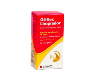 Medicamento Gato Y Perro Otiflex Limpiador De Oídos X 25 Ml