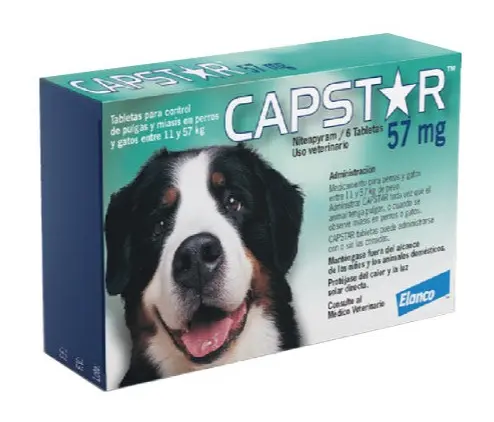 Medicamento Perro Capstar 57 Mg Oral Caja X 6 Tab