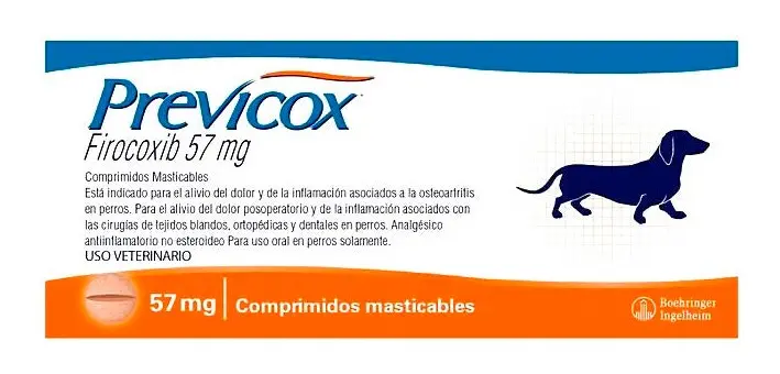 Medicamento Perro Previcox Dog 57 Mg Oral Caja X 30 Tab