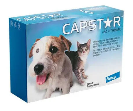 Medicamento Perro Y Gato Capstar 11.4 Mg Caja X 6 Tab
