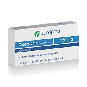 Medicamento Perro Y Gato Celesporin 150 Mg Caja 12 Tab