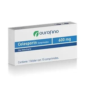 Medicamento Perro Y Gato Celesporin 600 Mg Caja X 10 Tab