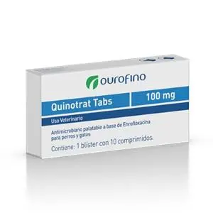 Medicamento Perro Y Gato Quinotrat 100 Mg Caja X 10 Tab