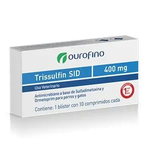 Medicamento Perro Y Gato Trissulfin 400 Mg Caja X 10 Tab