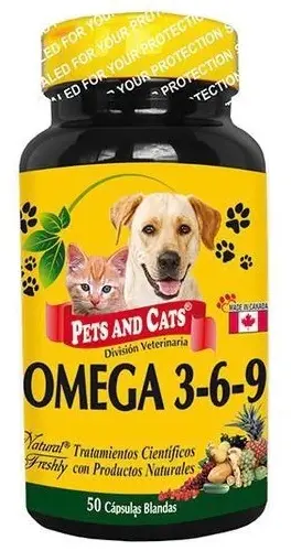 Medicamentos Gato Y Perro Omega Pets 3 - 6 Y 9 (50 Tab)