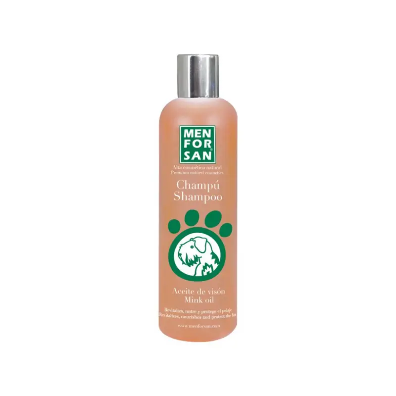 MENFORSAN Champú Aceite de Visón 300ml para perros
