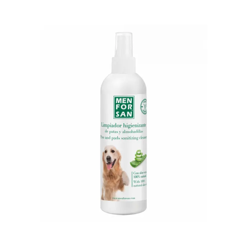 MENFORSAN Limpiador Higienizante de Patas y Almohadillas 125 ml para perros