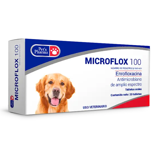 Microflox 100 mg 20 Tabletas ( Enrofloxacina )