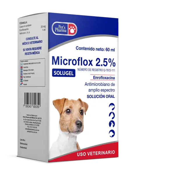 Microflox 2.5% Solugel 60 mL ( Enrofloxacina )