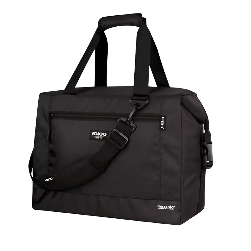 Mochila Igloo Porta Latas Negra Ajustable 36 Latas