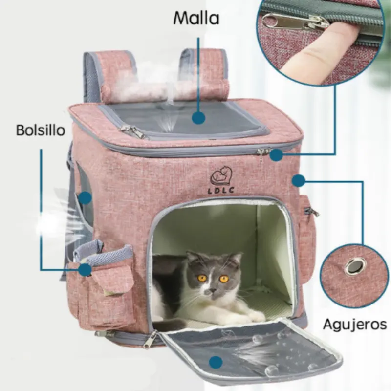 Morral Para Mascotas43x27x27cm