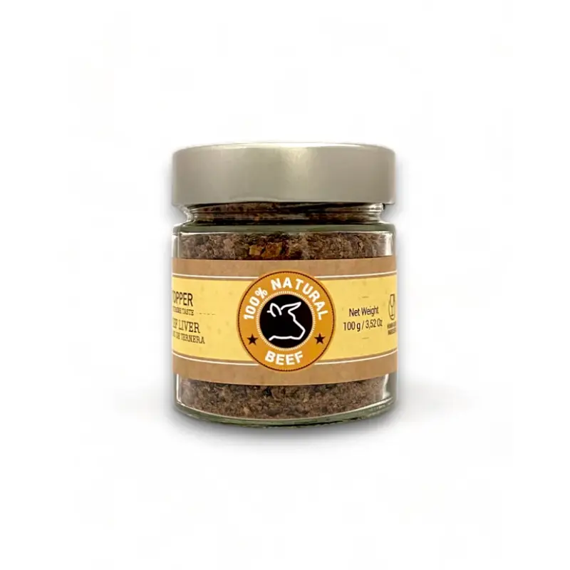 MR. BONES Topper Hígado de Ternera 100 g para perros y gatos