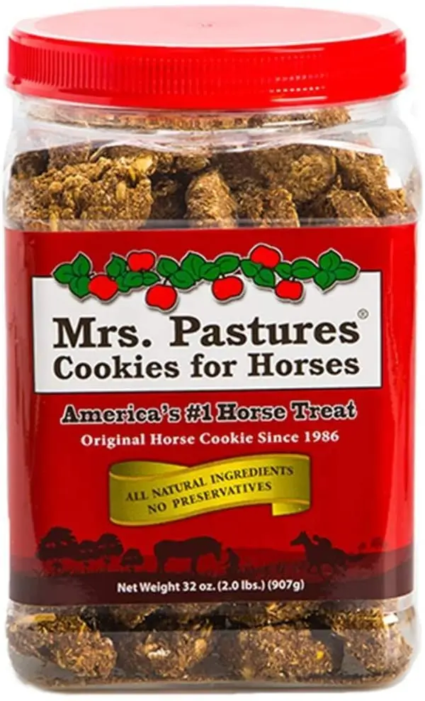 Mrs Pastures galletas para caballos – Premium todos los dulces naturales – Hecho en Estados Unidos (32 oz)
