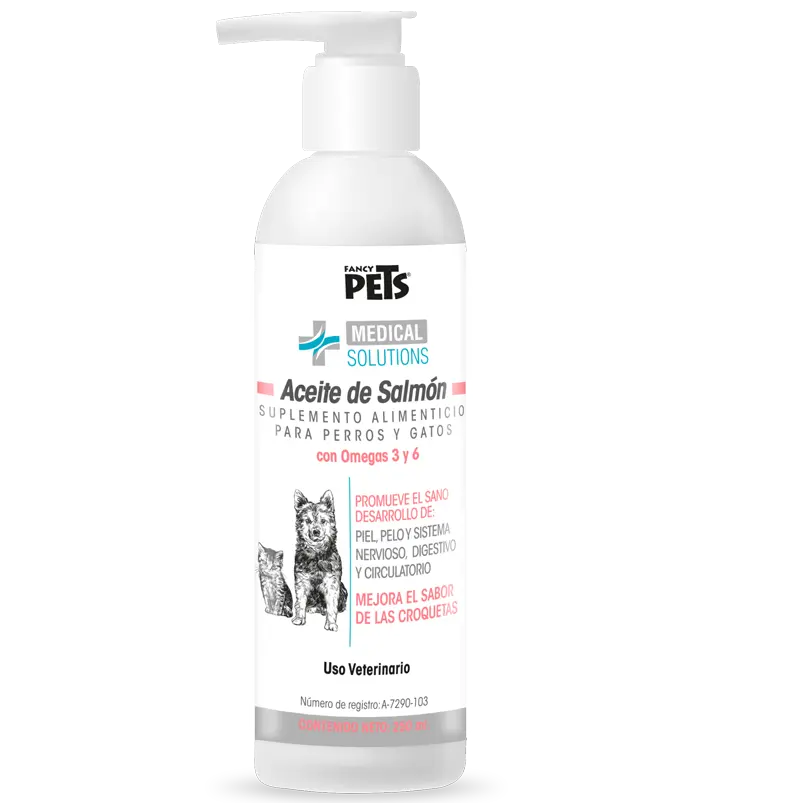 MS Aceite de Salmón 250 mL Suplemento Omega-3 ( perros y gatos )
