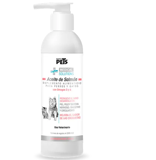 MS Aceite de Salmón 490 mL Suplemento Omega-3 ( perros y gatos )