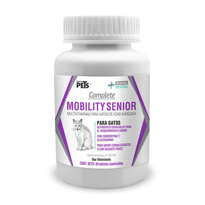 MS Complete Mobility Senior para Gatos  60 Tabletas Masticables