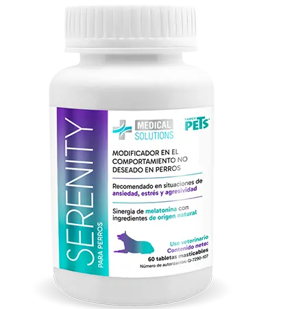 MS Serenity 60 Tabletas Masticables ( Ansiedad Estrés Agresivadad )