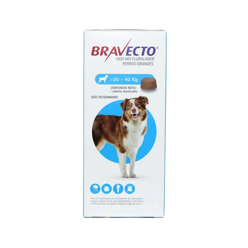 Msd Bravecto Tableta 1000 Mg 20-40 Kg