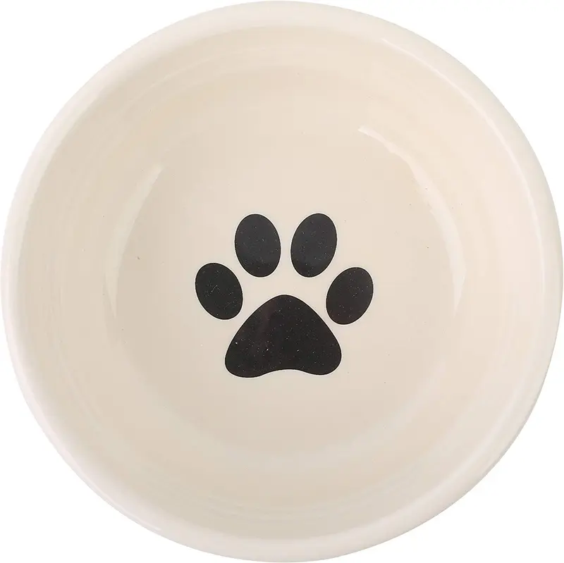 MushroomCat Pet - Comedero personalizado con doble plato de cerámica para perros y gatos, cuencos elevados para alimentos y agua con soporte antideslizante de metal
