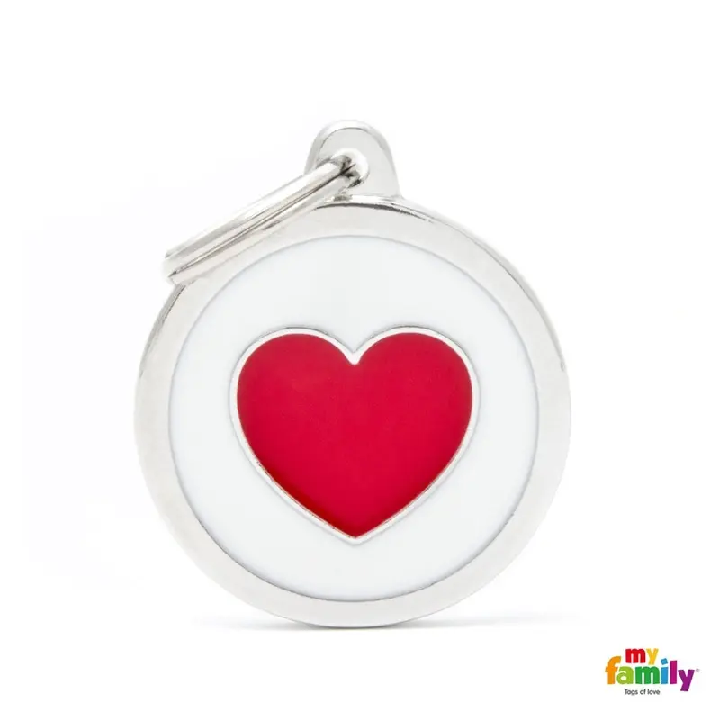 Myfamily Charms Círculo Blanc Cor Rojo