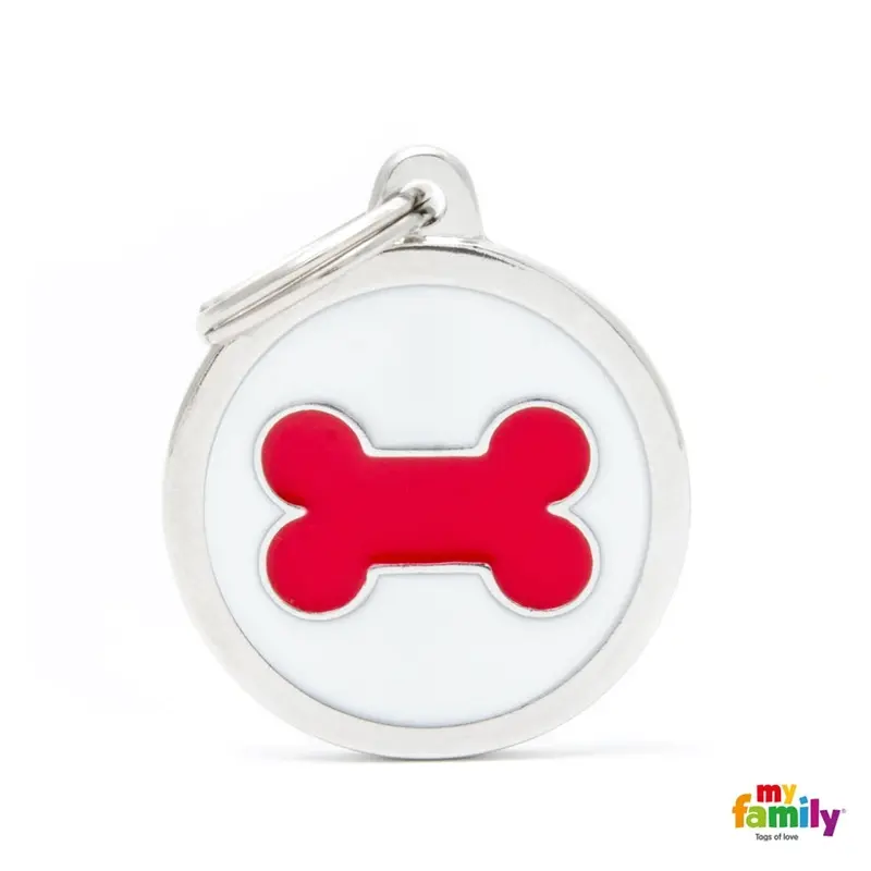 Myfamily Charms Círculo Blanc Os Rojo